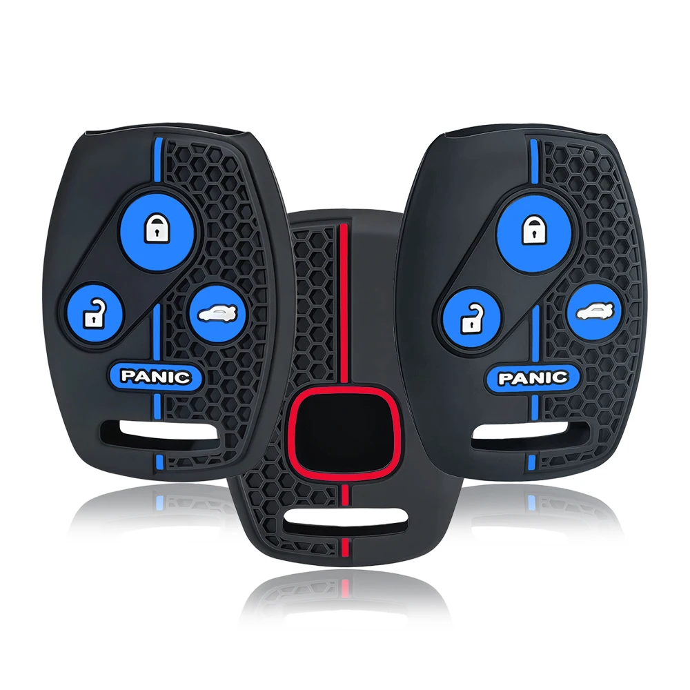 Silicone Car Remote Key Case Cover Holder For Honda CR-V Civic Insight Fit SRV FRV Chord 7 Jazz Gr8 150 R Motorcycle Accessory