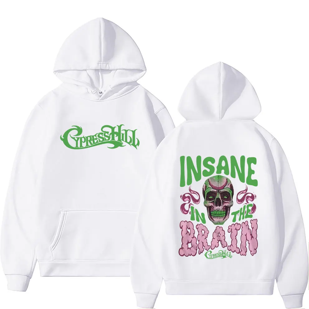 Rapper Cypress Hill Black Sunday Insane in The Brain Hoodie Skeleton Print Tracksuit Men Women Fashion Hip Hop Pullover Hoodies