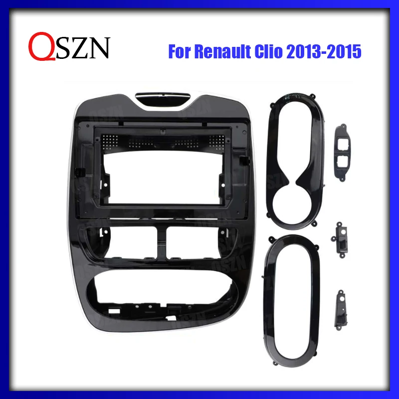 QSZN 10.1 Inch Frame Auto Radio Fascia For Renault Clio 2013-2015 Multimedia player Frame Dashboard Bezel Panel 2 din