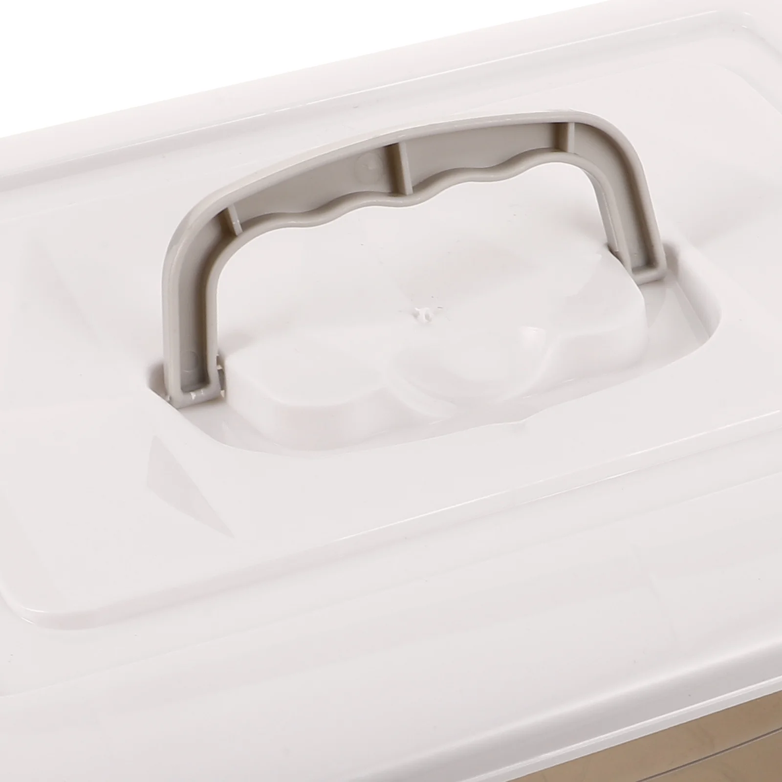 Portable Plastic Storage Box with Handle Multi-Compartment Organizer for Tools Parts Stationery Home Office Car Travel Use