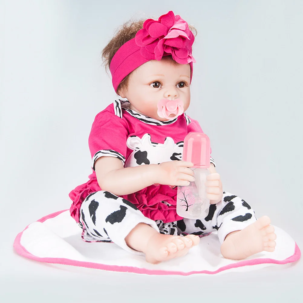 Cow Clothes Newborn Outfit Baby Dolls Reborn Girl Clothing Accessories Combed Cotton