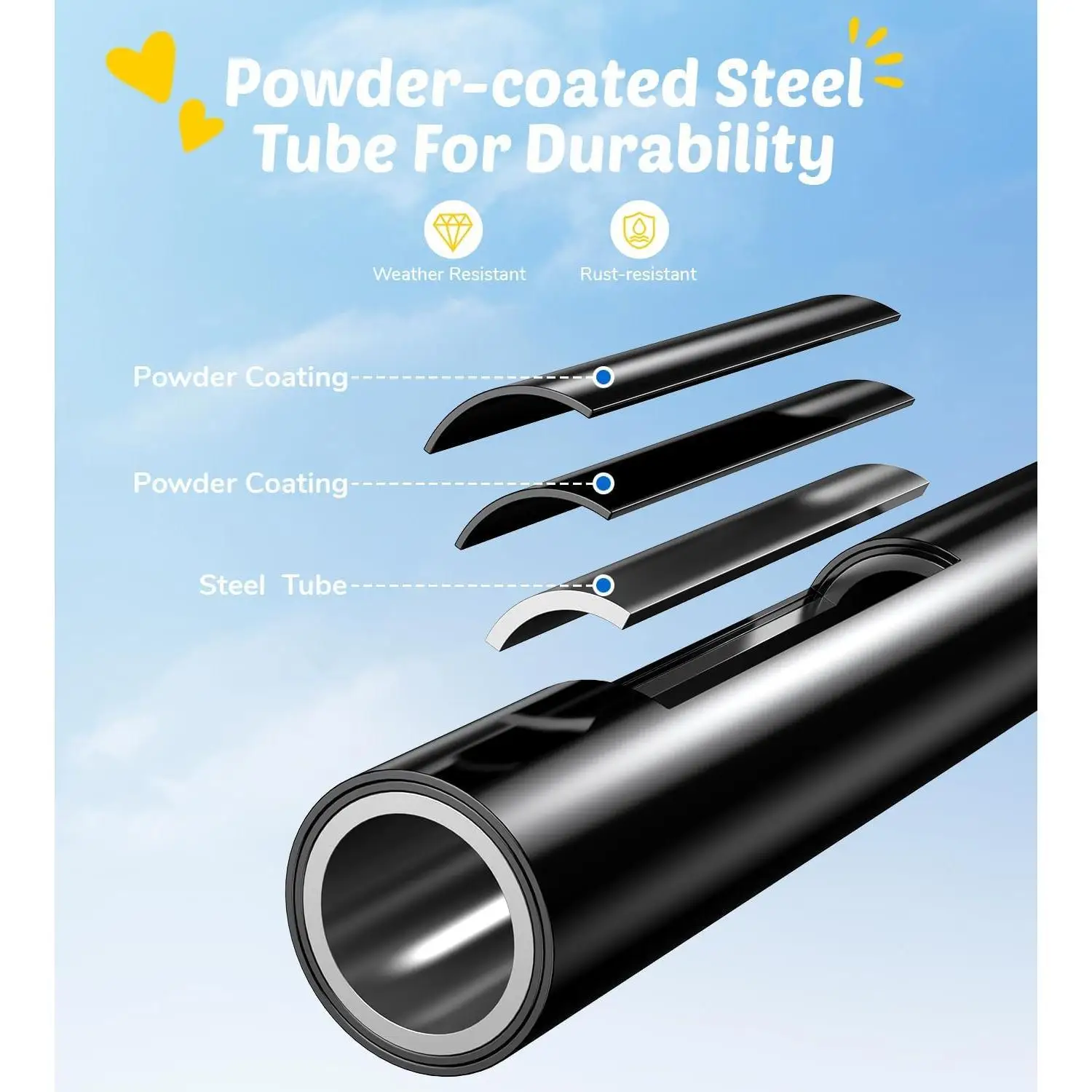 ชิงช้า W_Saucer พร้อมโครงสำหรับเด็กเล่นกลางแจ้ง ชิงช้ารับน้ำหนักได้ 440 ปอนด์ พร้อมขาตั้งโลหะแข็งแรงสำหรับสนามหลังบ้าน กลางแจ้ง