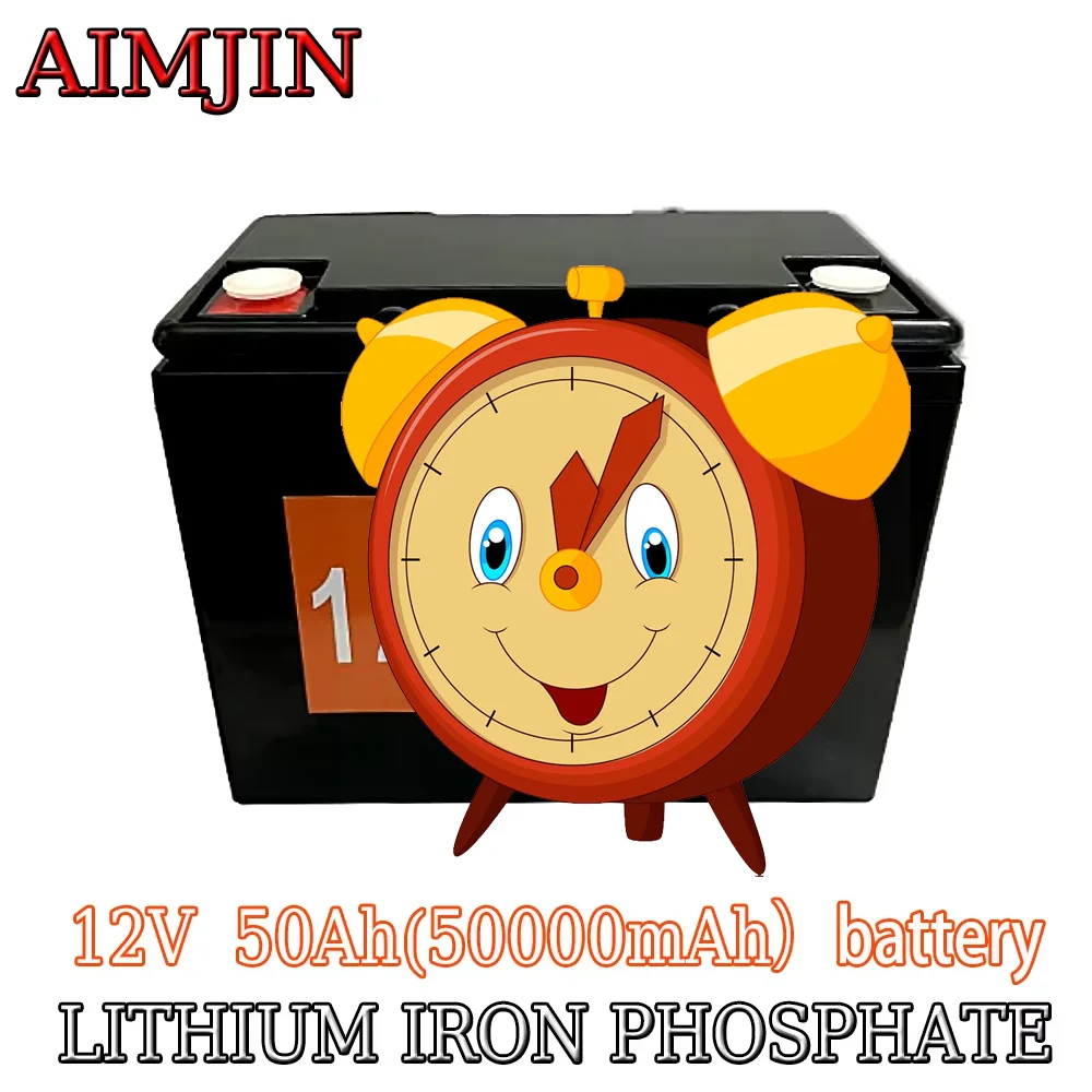 

12V 50Ah LiFePO4 Battery Pack with BMS and power suitable for outdoor portable backup power supply