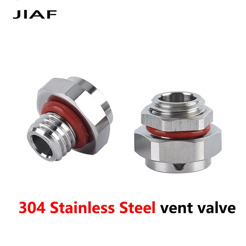 Stainless Steel/Metal/Nylon Waterproof Vent Plug Screw Automatic Exhaust Breather M5-M20 Breather Vent Valve Air Ventilation