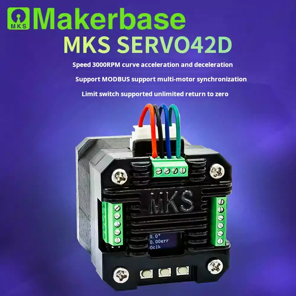 MKS SERVO42D 42 closed loop Makerbase MKS SERVO42D 42 Closed-Loop Stepper Motor Driver RS485 C motor driver RS485/CAN MODBUS FOC