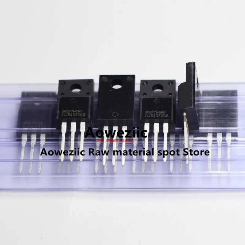 Aoweziic 100% MDF7N60B MDF7N60BTH แท้นำเข้าใหม่ TO-220F MDF7N60และช่อง FET 7A 600V