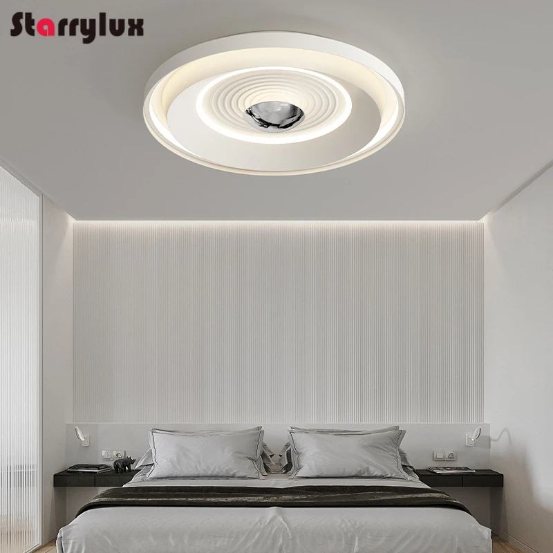 

Italian Minimalist Ceiling Light, Ultra-Thin Bedroom Lamp with Full Spectrum, Dimmable LED Lights,Decoration Ceiling Chandelier