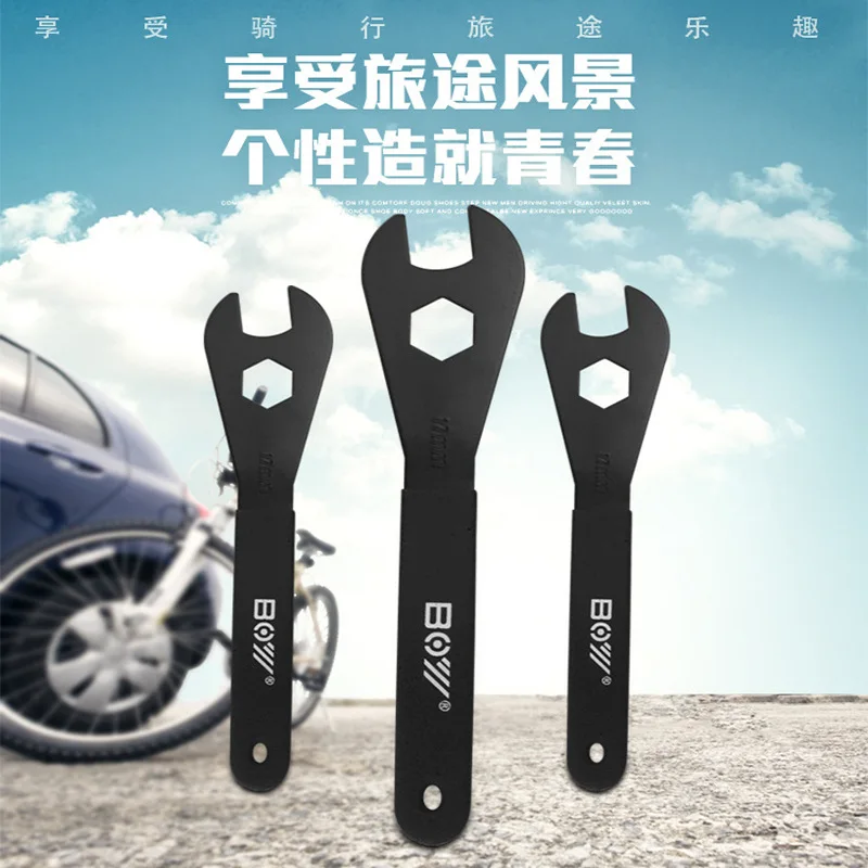 BOY Bicycle Repair Tool Hub Gear Adjustment Wrench Dual-purpose Open Wrench Repair Tool