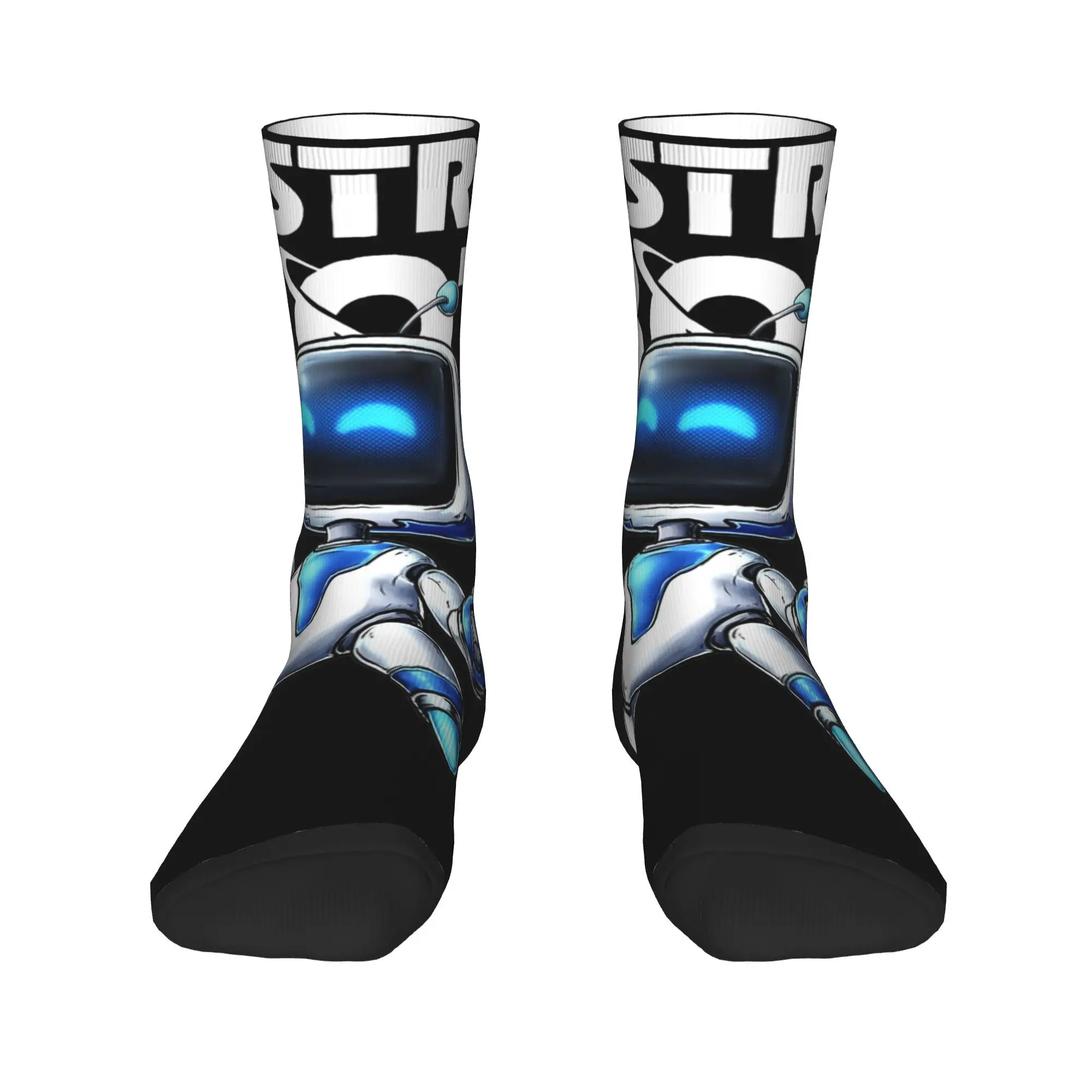 Men Women Cartoon Astrobot Character Socks Breathable Home Dress Crew Socks Little Small Gifts