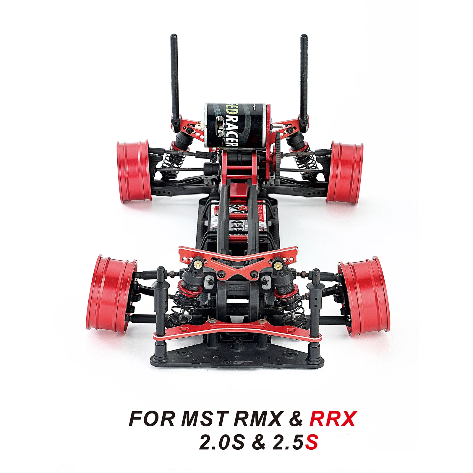 Narrow Vertical High Traction Carbon Fiber Chassis and Battery Holder for MST RMX & RRX 2.0S &2.5S 1:10 Drift Car