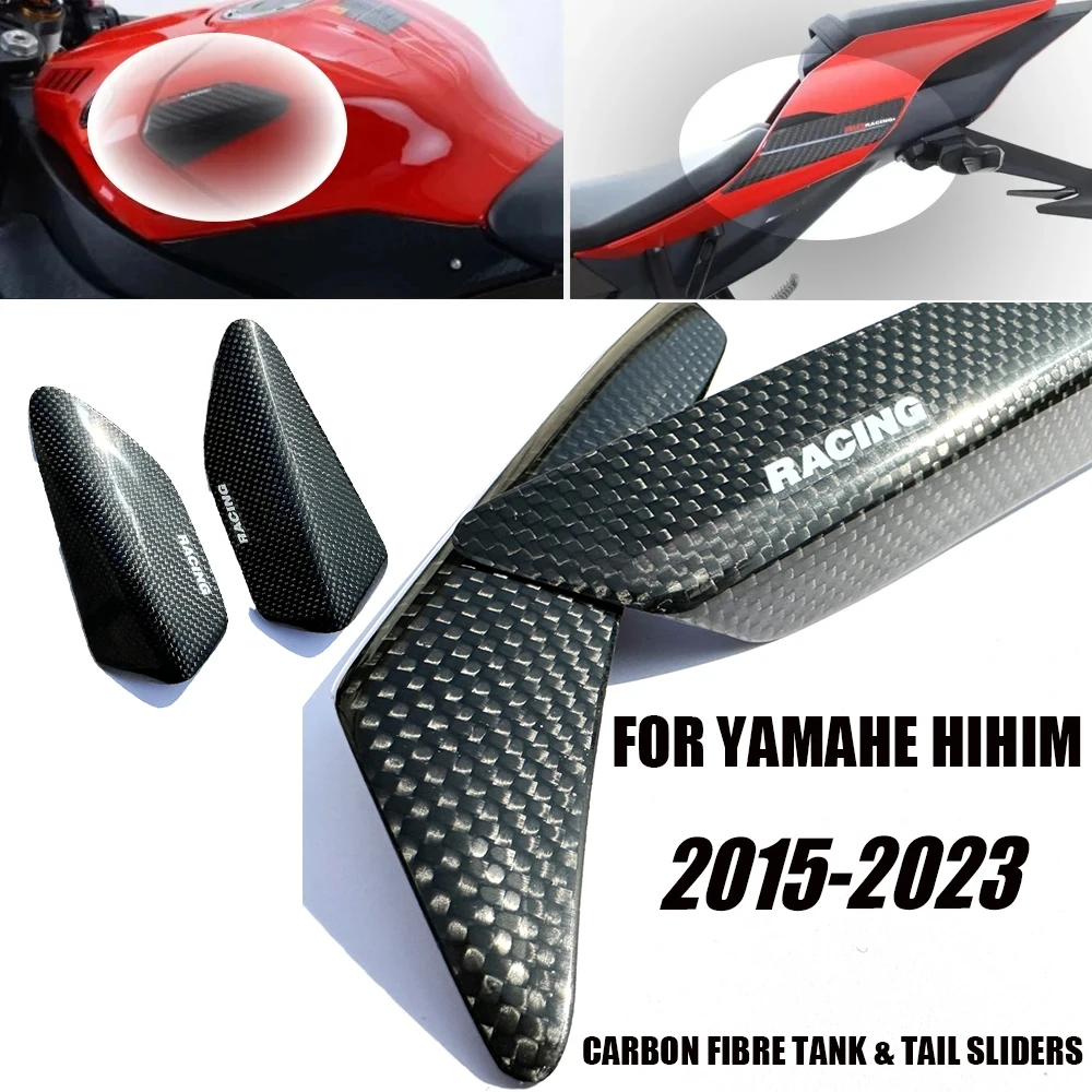 

FOR Yamaha R1 R1M 2015-2023 2016 2017 2018 2019 R1 R1m 100%Carbon Fiber Fuel Tank Slide Protection Sleeve, Tank and Tail Sliders