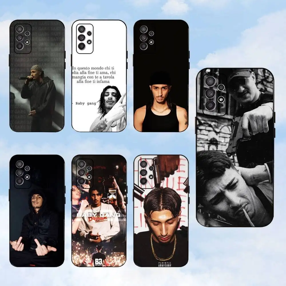 

B-Baby G-Gang Music Phone Case For Samsung S25,S24,S23,S22,S21,S20,S10,Ultra,Plus,Lite,FE,Soft Silicone Black Cover