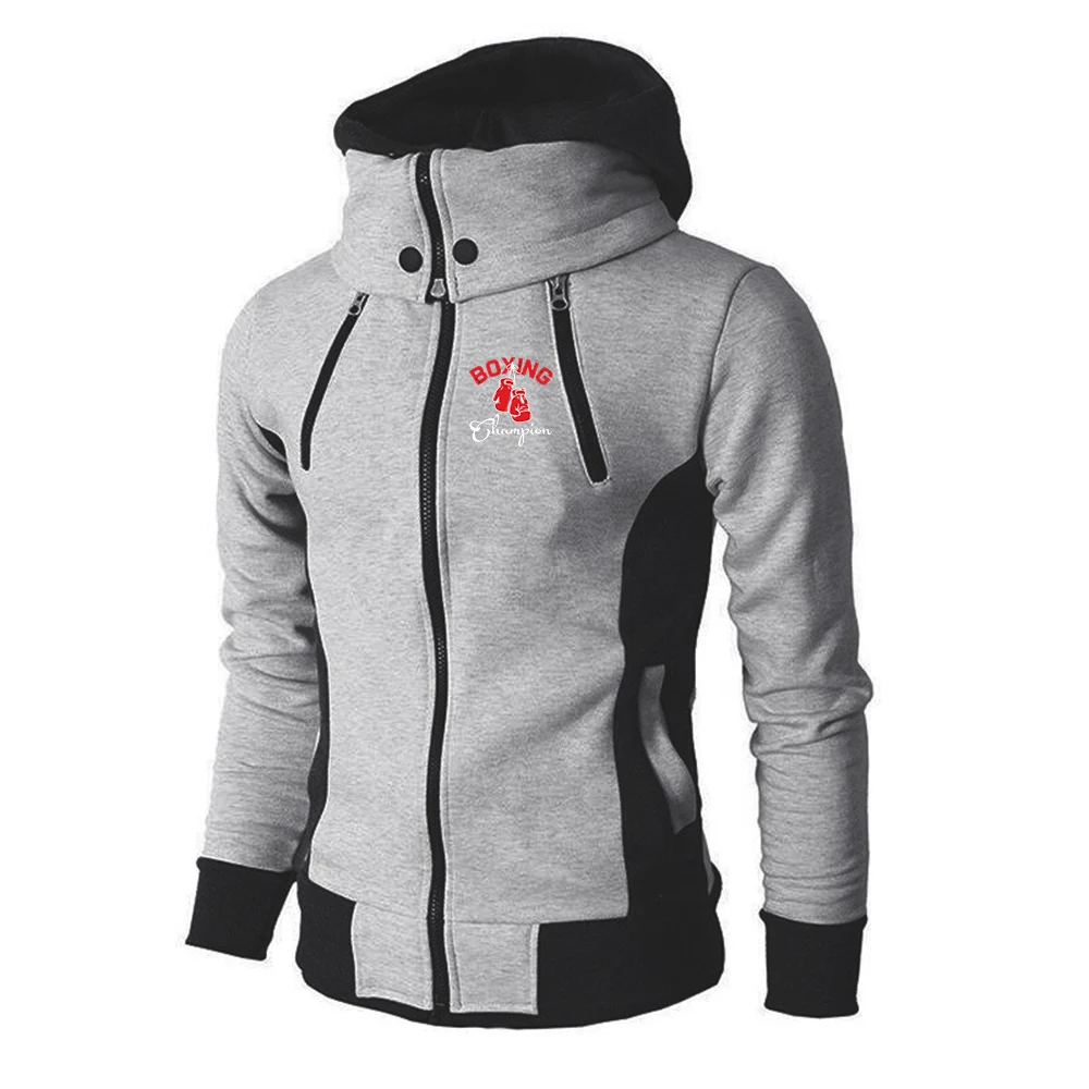 2025 Spring And Autumn Men's Hajime No Ippo Kamogawa Boxing Gym Logo Print Men Hoodie Sweatshirt Casual Oversized Sport Coat view 3