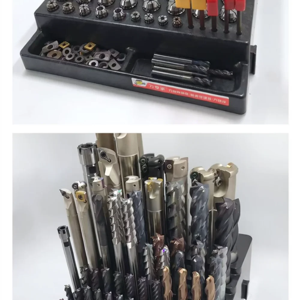 Professional CNC Tooling Stand Plastic Milling Cutter Collet Organizer For Weichang Modular Workbench Storage System