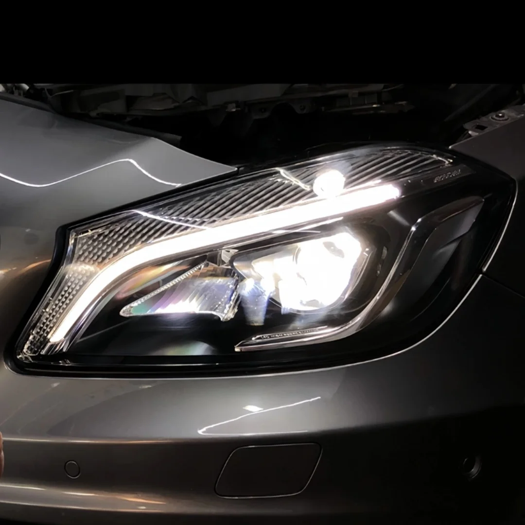 NEW Headlight DRL Fiber Guide Light Tube Acrylic tube For Mercedes W176 A CLASS AMG 2017 2018 detail image 4