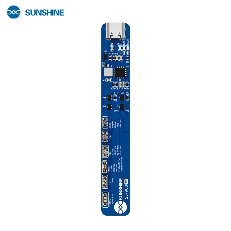 SUNSHINE SS-903 SE Charging Activation Board for IP 8 x 11 12 13 14 15 16PM 4.2V Regulated Output Auto Matches Battery Protocol