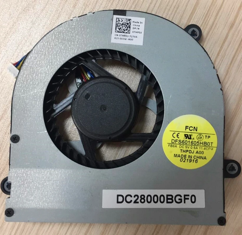 New Original Laptop GPU Cooling Fan For Dell Alienware M17X R4 R5 M17X R6 graphics card Fan THPDJ DC28000BGF0 DFS601605HB0T FB6A