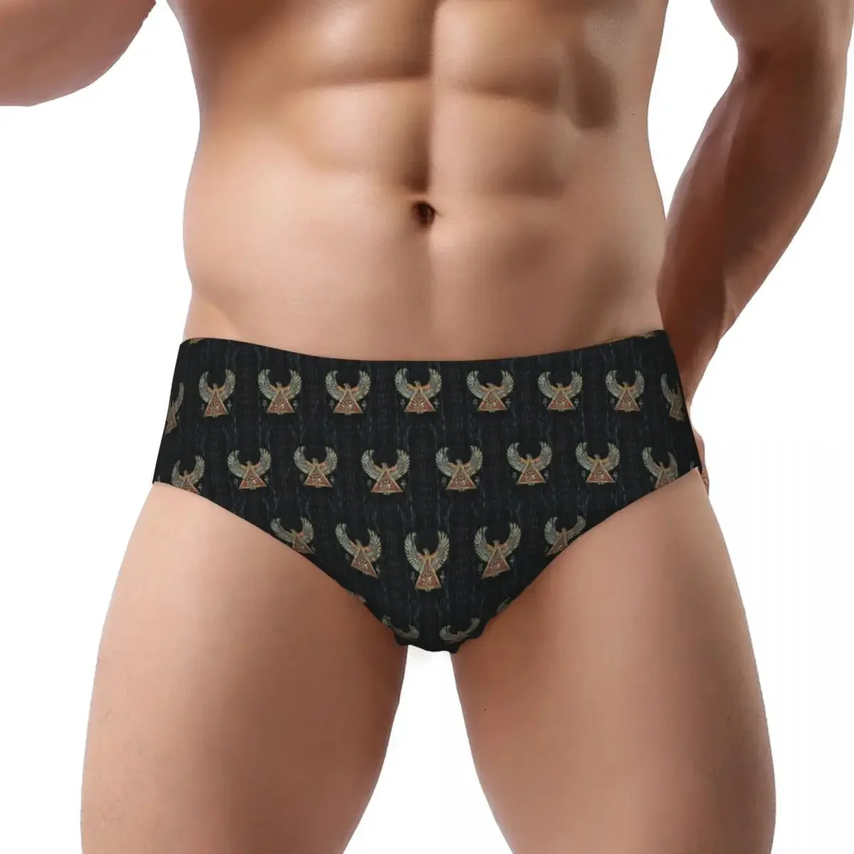Eye Of Horus Wadjet - Calzoncillos triangulares de piedras preciosas y oro para hombre, calzoncillos tipo bóxer ventilados, ropa interior corta para hombre, novio