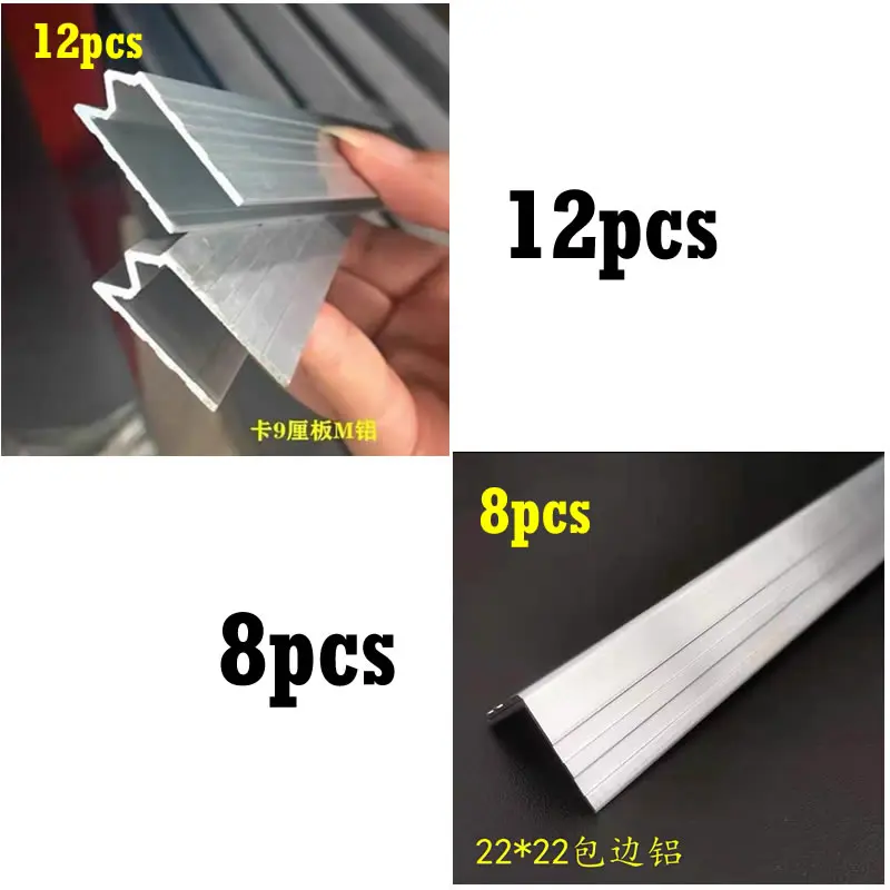 

8 шт. 22X22 алюминиевый край и 12 шт./лот алюминий 9 мм для аксессуаров для кейса Air Box