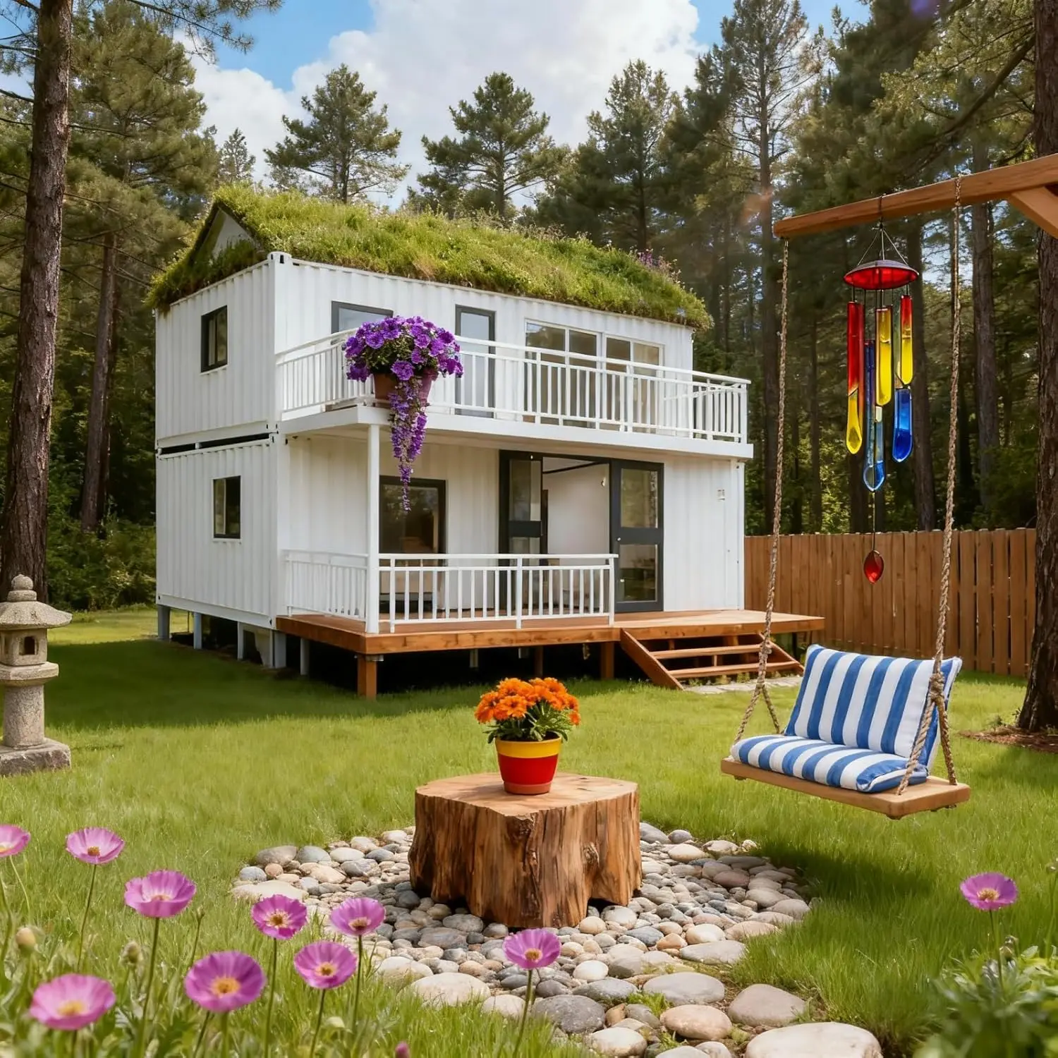 Waterproof Container House Modern Tiny Home Prefab Folding House Casa Prefabricada Modular Container House with Solar Panels