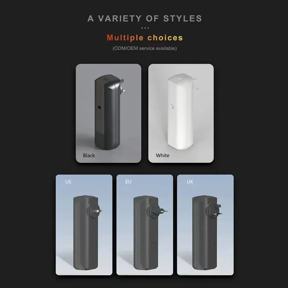 Wall Mounted Plug-in Essential Oil Diffuser Fragrance Scent  Air Freshener Machine with Bluetooth App Control for Home Office