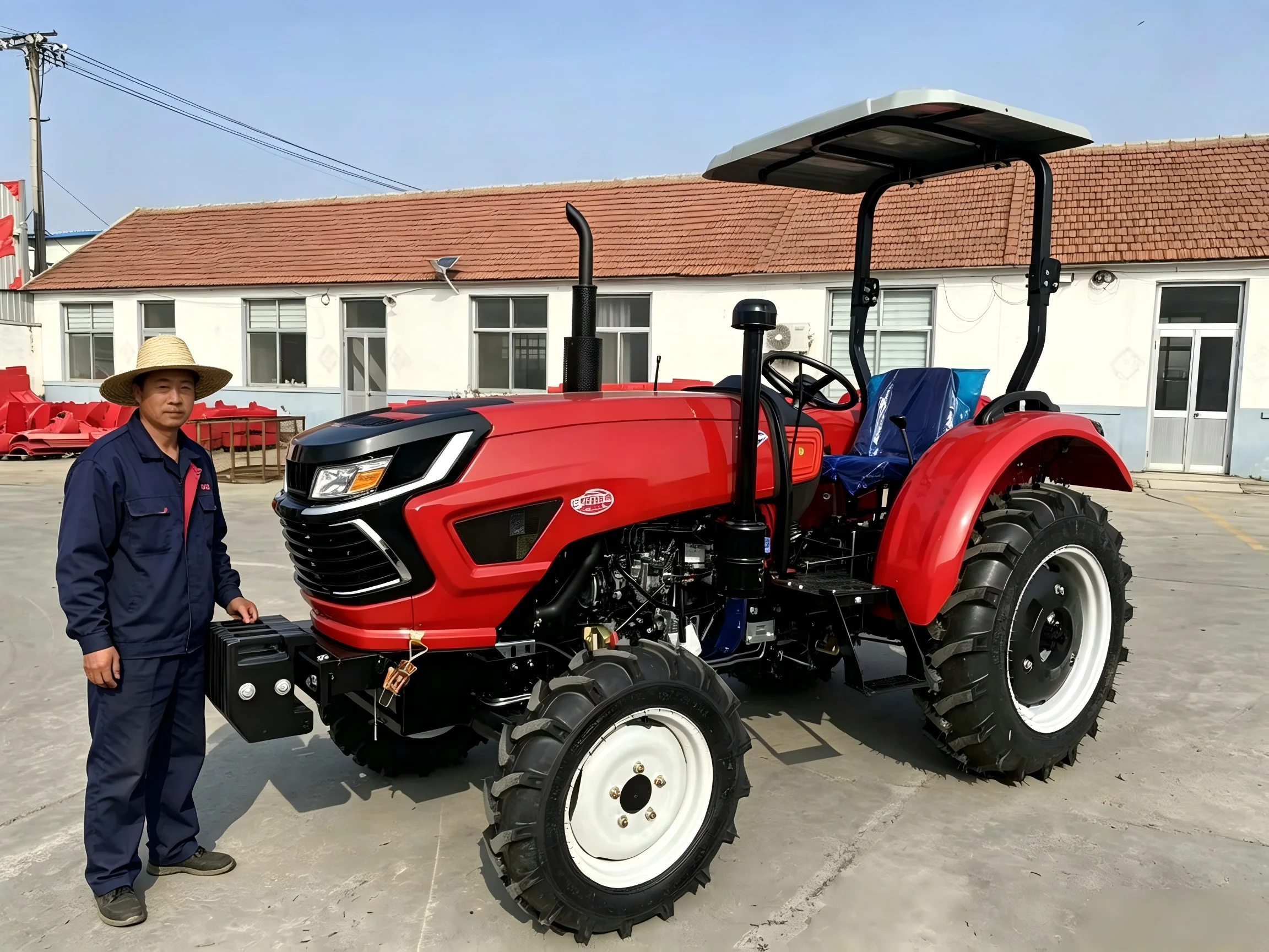 

Best Selling 50hp 60hp Mini Tractor 4WD Garden Farm 4-Wheel Crawler with Motor Wholesale Condition Tiller