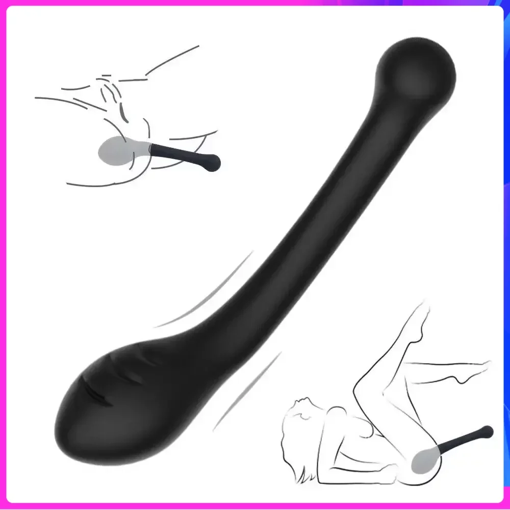 Soft Silicone Anal Beads Balls Handheld Butt Plug Dual Head Stimulation Anus Sex Toys Prostate Massage Female Vagina Masturbator