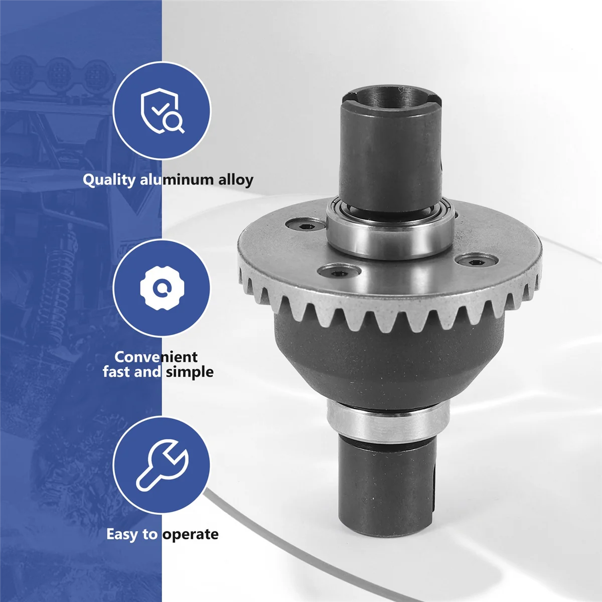 2Pcs Differential Set EA1057 for JLB Racing CHEETAH 11101 21101 J3 Speed 1/10 RC Car Spare Upgrade