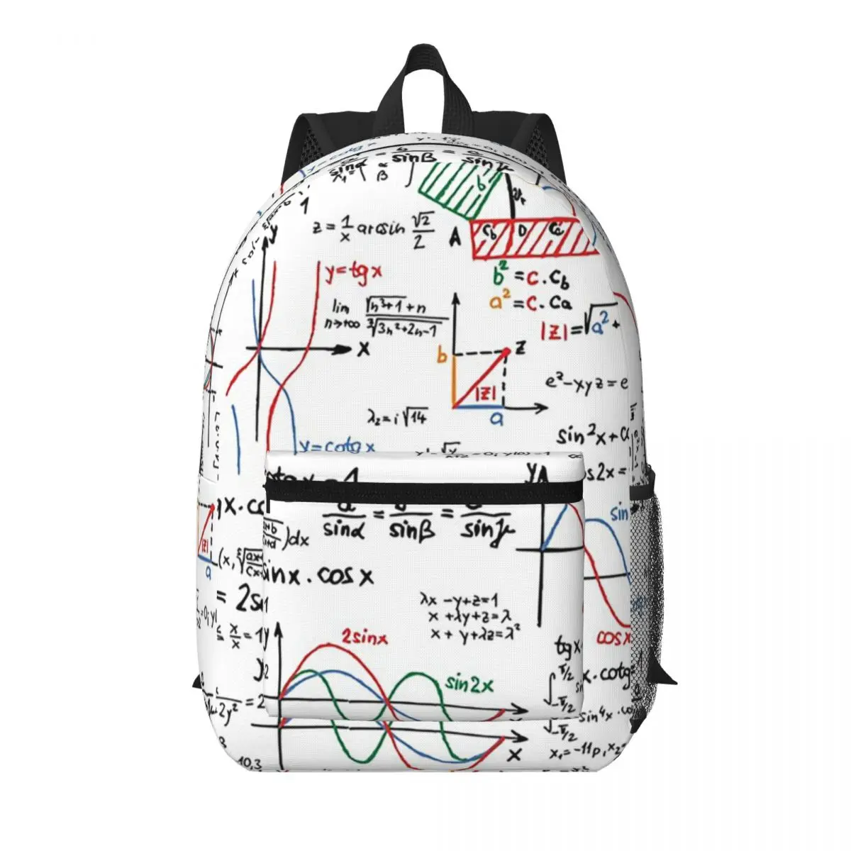 

Mathematics Formulas Numbers Student Backpack School Bag Hiking Travel Daypack for Boys Girls Bookbag Shoulder Bags