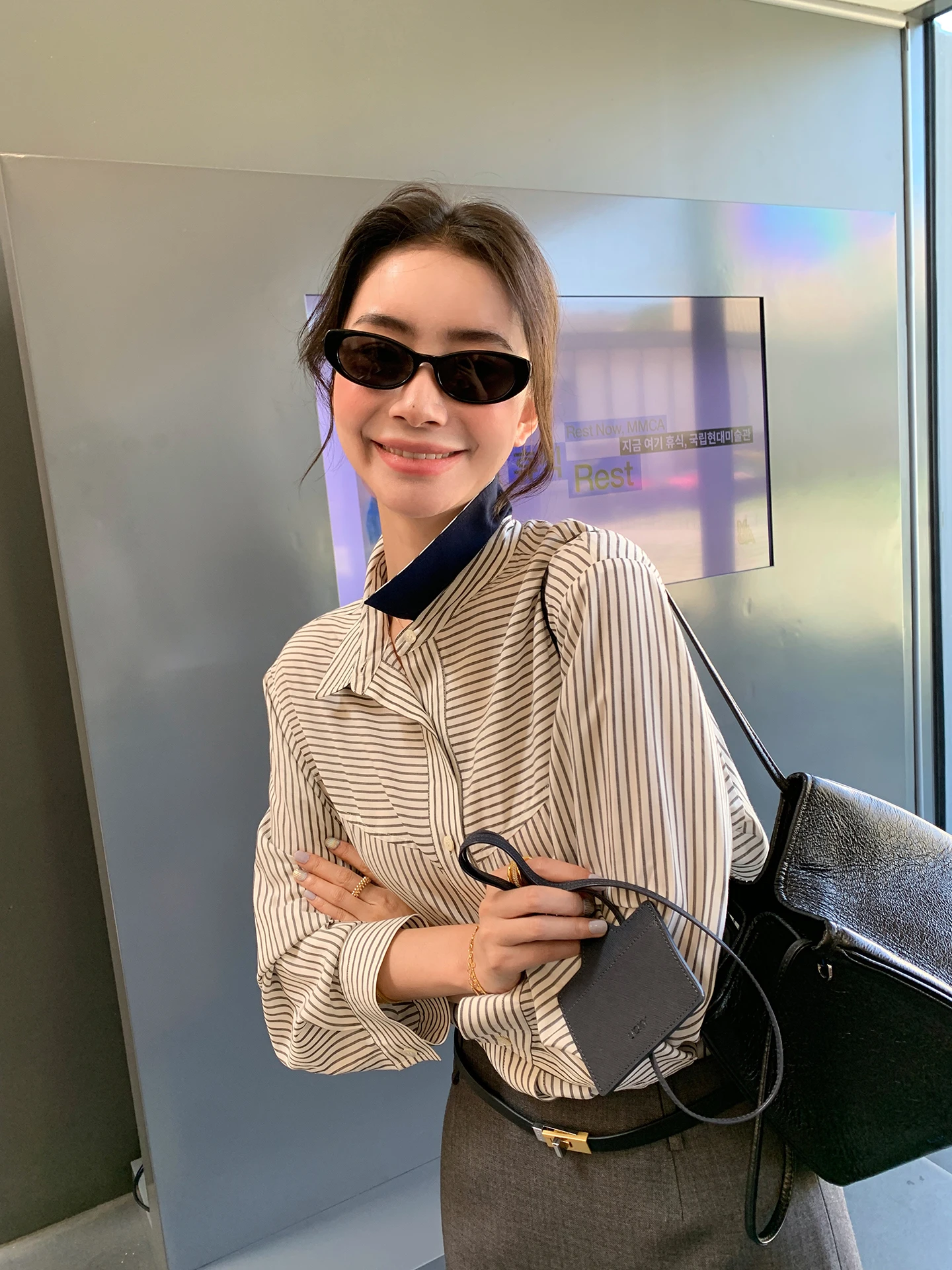 

LIYSENIOR Женская хлопковая рубашка с воротником, летняя новинка, с длинным рукавом, защита от солнца, дышащая, влагоотводящая