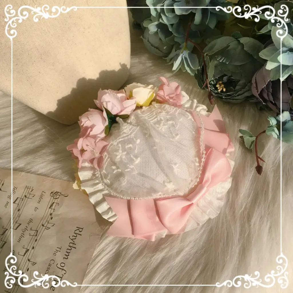 Original homemade Lolita hat light magnificent pastoral wind Lolita style in hand