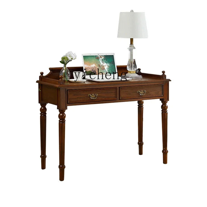 GZ-1 all solid wood desk bedroom small apartment home learning writing desk office computer