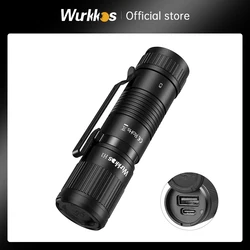 Wurkkos-H1 Carregador portátil para lanternas e telefones celulares, USB-C, dentro e fora, à prova d'água, MAX 22.5W, IP68