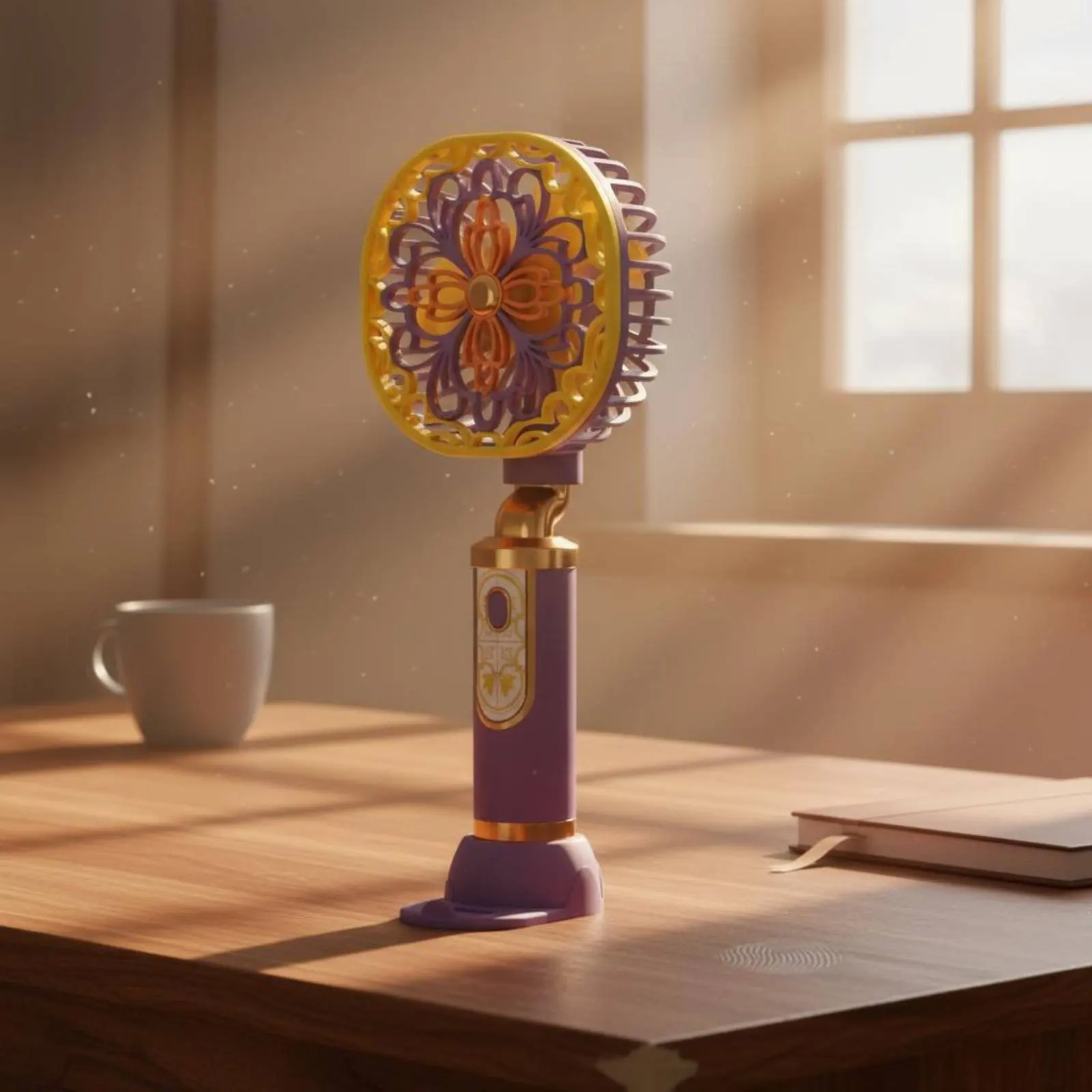 

Retro Handheld Fan Lightweight Chinese Style Portable Fan Pocket Size Quiet Functioning for Trip, Office