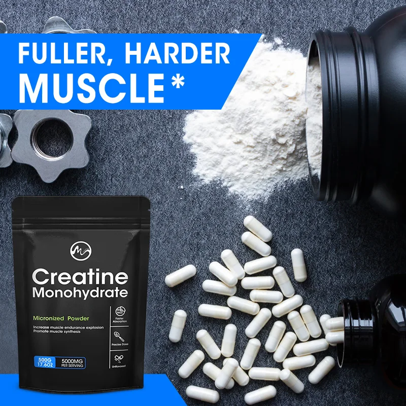 Creatine Monohydrate Energy Supplements Whey Proteins for Muscle Mass Workout Recovery Man Women Nutritional Supplement