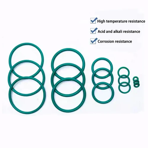 Imagen 2 del producto CS 2,4mm/2,5mm OD 6mm-300mm juntas tóricas de goma de fluoro verde FKM Viton junta de sello de aceite anillo de sellado Circular de elastómero de fluoro