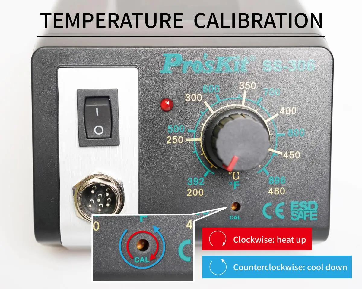 

SS-306H 75W Soldering Station with Ergonomic Handle, Anti-Static, 1M Silicone Cable