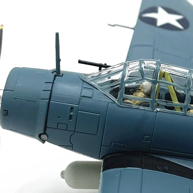 Diecast 1:72 Scale American TBD Torpedo Bombers Original Finished Alloy Airplane Model Simulation Static Collectible Toy Gift