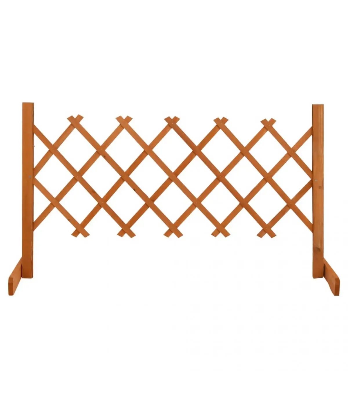 Fencing panels garden fence lattice solid wood fir orange 120x60 cm