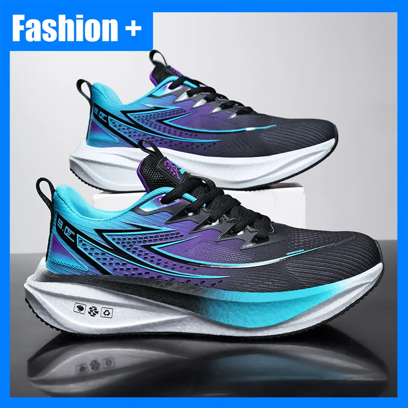 

Unisex Sports Shoes Trendy Mesh Breathable Cushioning Flat Bottomed Racing Training Shoes 2026 New Professional Running Shoes