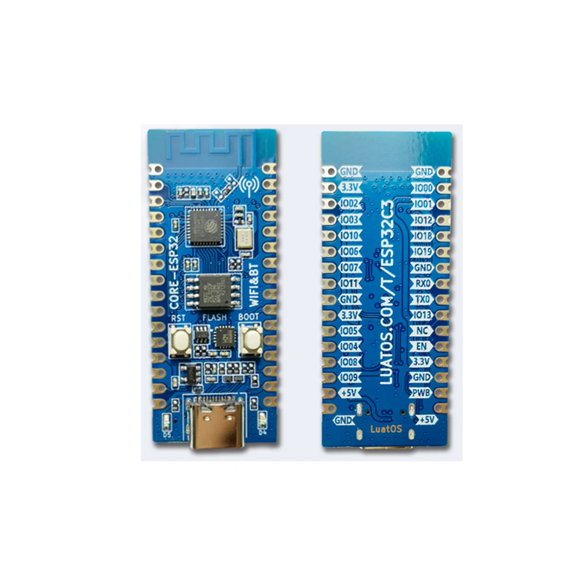 The ESP32C3 development board is used to verify the function of the ESP32C3 chip