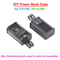 DIY Power Bank 21700 Battery Charger Case PD 22.5 W Fast Charging Case 10000mAh Polymer Battery Charging Power Bank Box