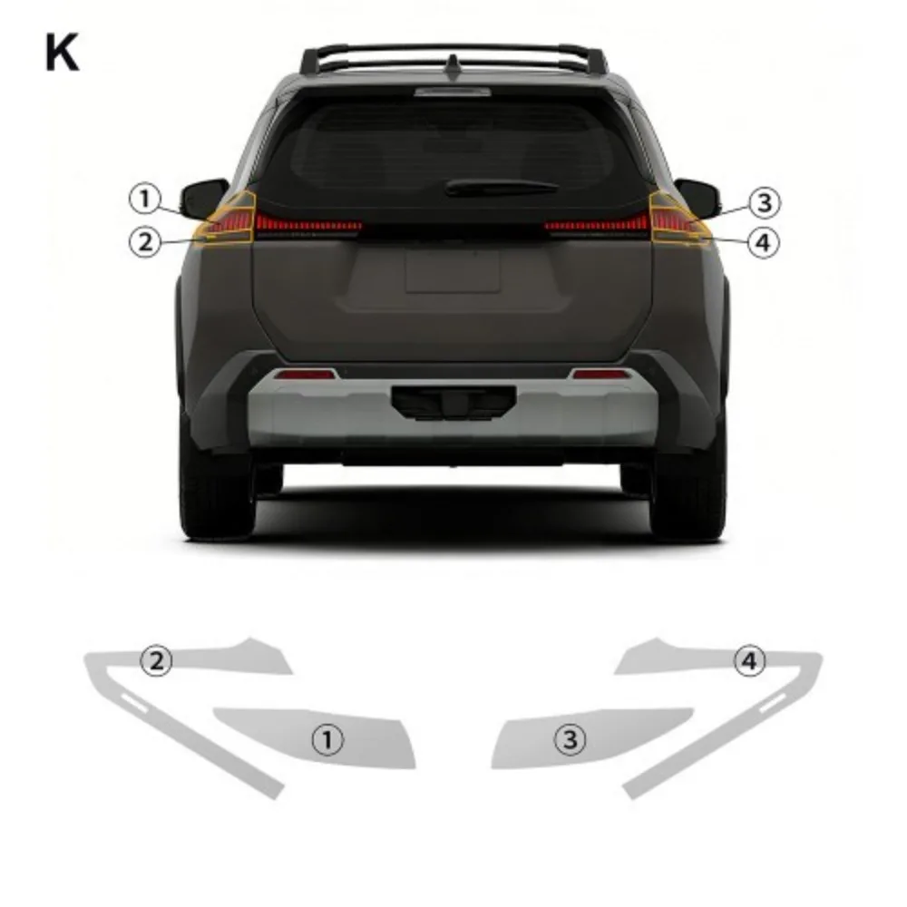 

TPU Car Headlight Protective Film For Toyota Toyota RAV4 2026-2027 PPF Transport & Smoke Anti-Scratch Auto External Accessories