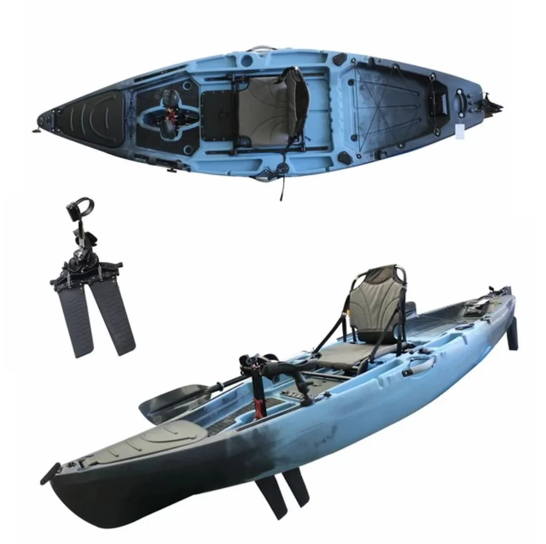 شخص واحد، دواسة القدم، مجداف جلدي Kayaklua، قارب صيد Luya قطعة أثرية #1