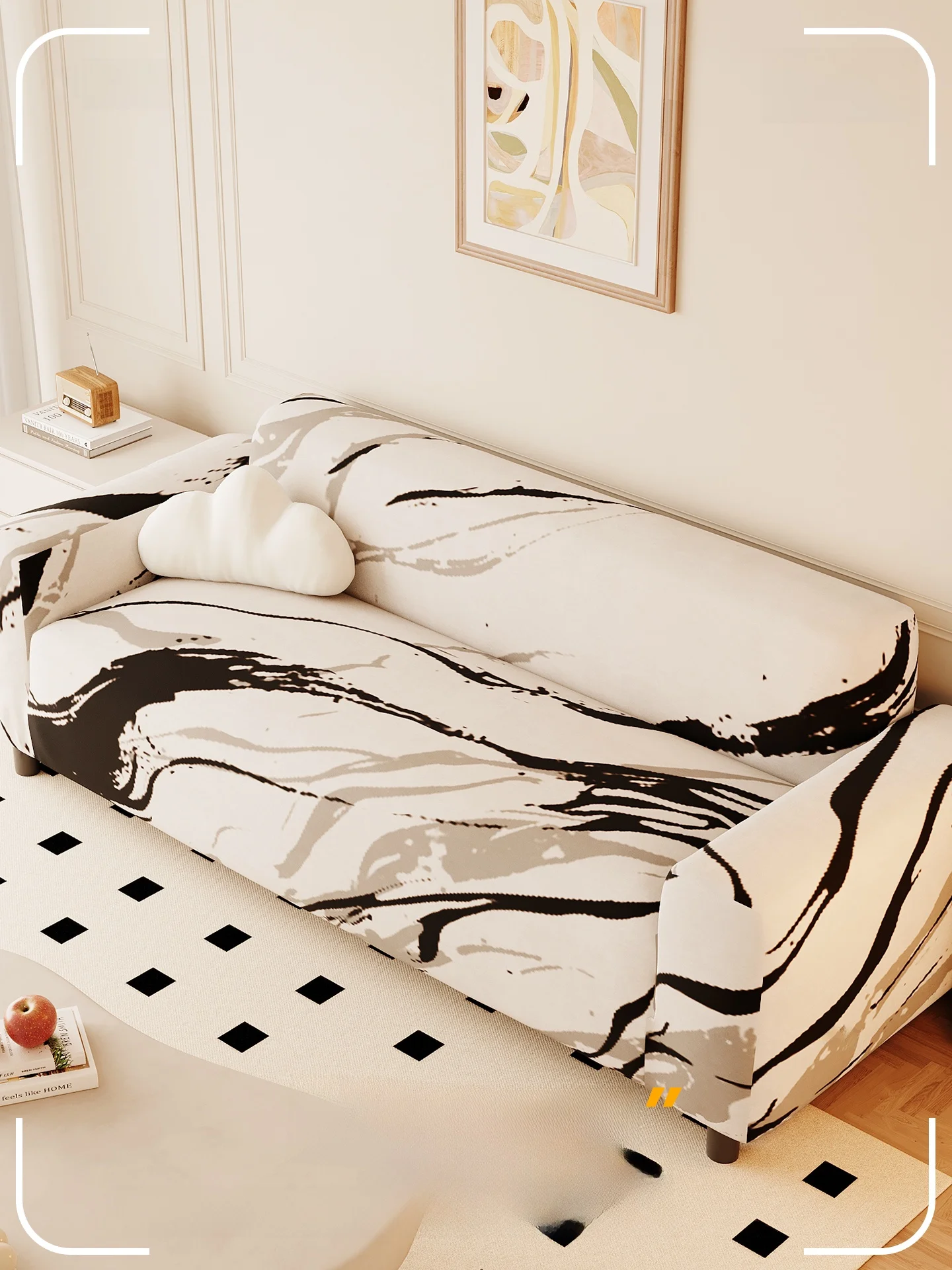 

Modern Minimalist Sofa Cover Full Wrap Elastic Thickened Dustproof Protector Scratch Resistant Lazy Sofa Cover All Seasons