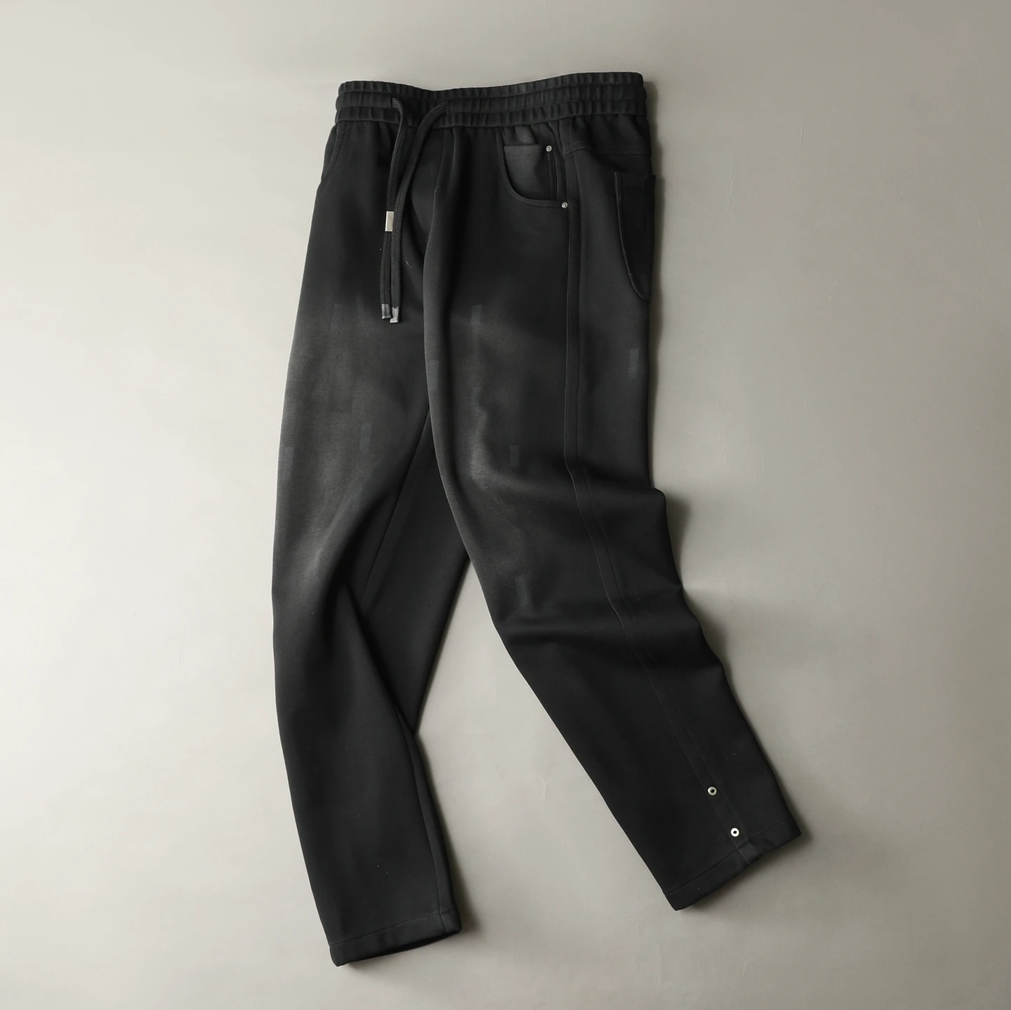 

New 2025 Men's Bla Casual Pants Loose Straight Leg Dstring Elastic Waist Long High Quali k Color Print Trendy
