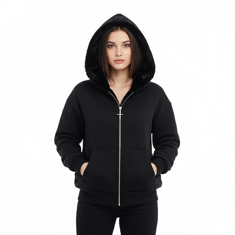 Vintage Leopard Print Hoodie Y2K Super Zipper Jacket Women's Punk Rock Coat Harajuku Street Gothic Trash Aesthetic Sweater