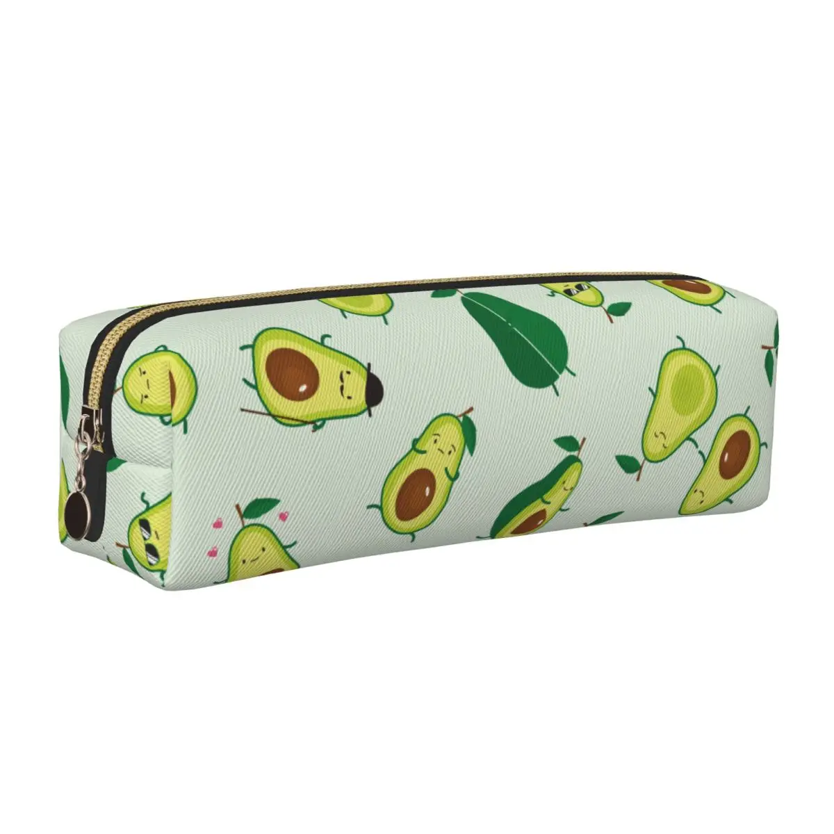 الكلاسيكية لطيف الأخضر الأفوكادو مقلمة الأفوكادو عاشق صندوق رصاص صندوق القلم للطلاب أكياس قلم رصاص مكتب سستة القرطاسية