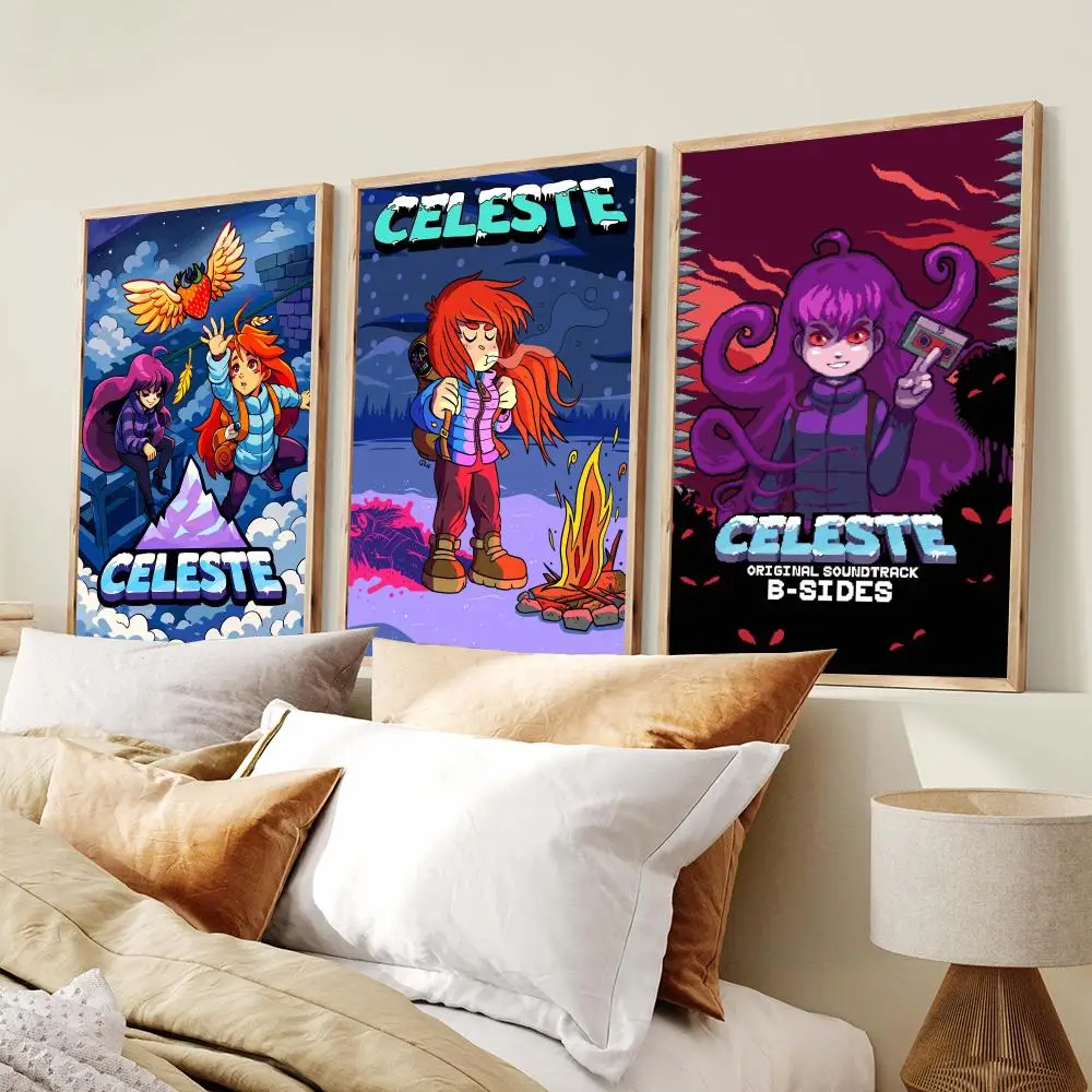 Popular Indie Pixel Game C-Celeste Poster Modern Minimalist Wall Art Prints Poster Home Decor Interior Bedroom Living Room