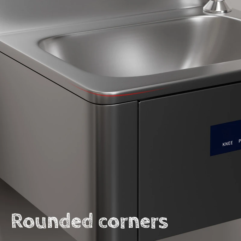 Restaurant Kitchen Stainless Steel Sinks Wall Mounted Wash Basin Moisture Proof Washbasin Rust Proof Kitchen Sink Fixtures